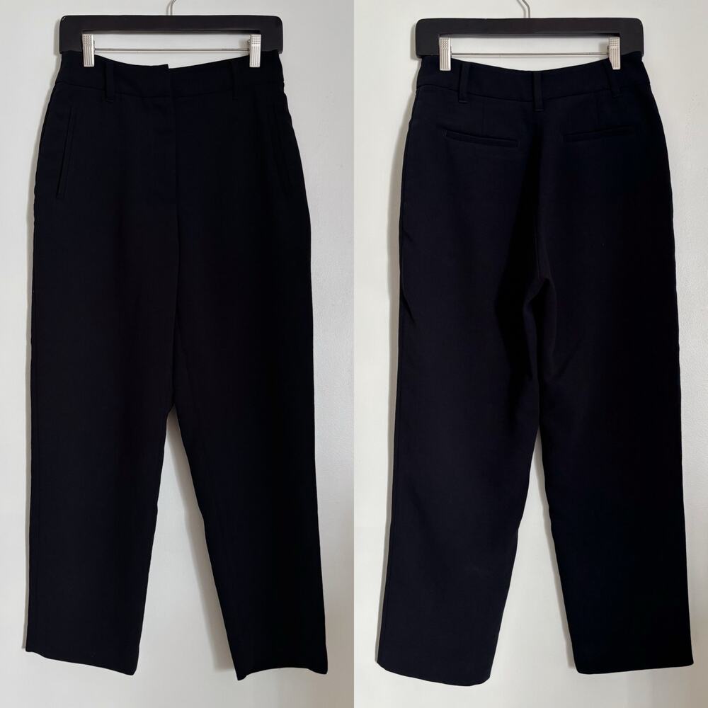 Black Wilfred Aritzia High Rise Straight Leg Work Trousers 6